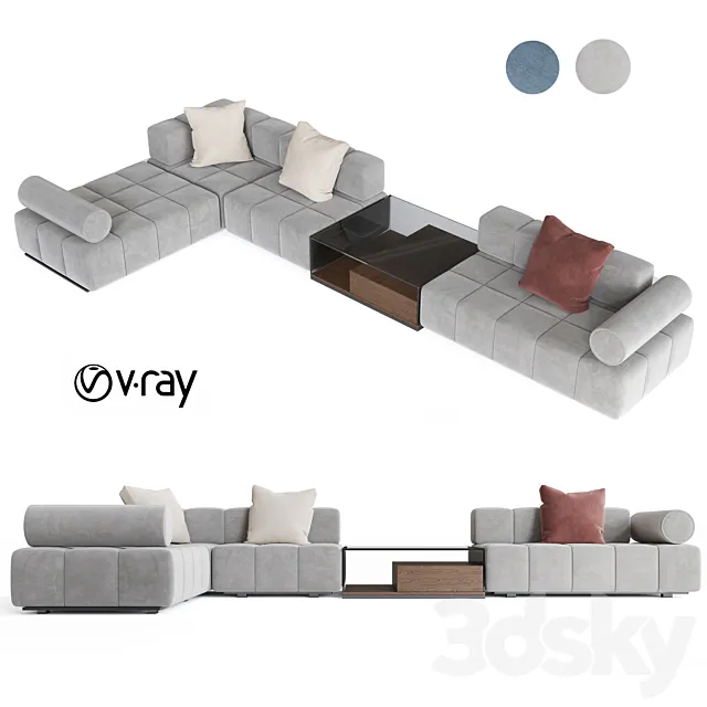 Contemporary by Fabio Arcaini Modular Sofa 3DModel
