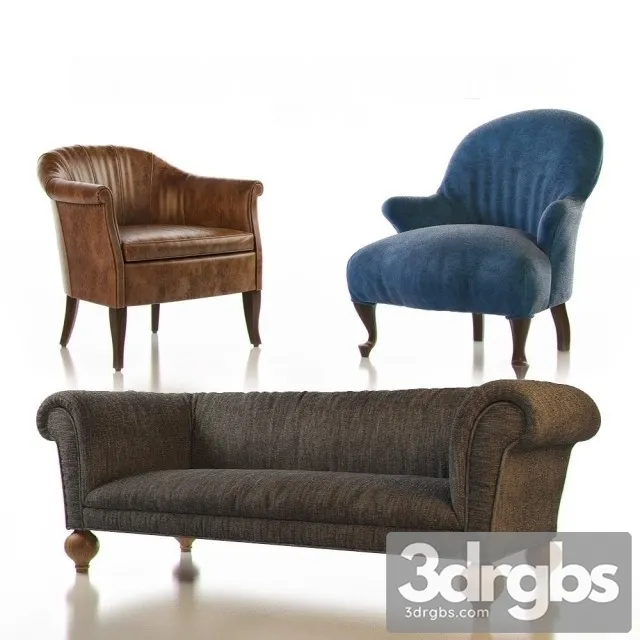 Contemporary Chair Pack 3D Model Free