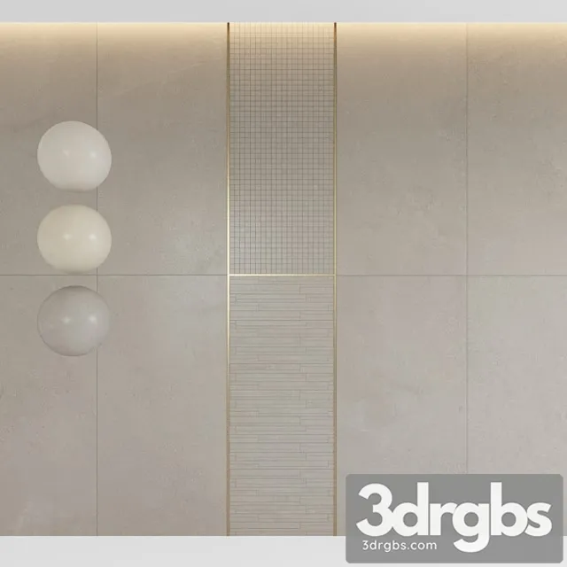 Contemporary Design Cerim Elemental Stone Decor Limstone 3D Model Free