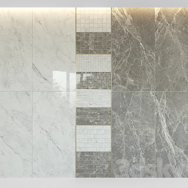 Contemporary Design CERIM Exalt Decor set1 3DModel