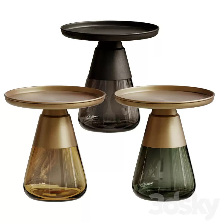 Contemporary Glass Table Perfect for a side or coffee table 3D Model
