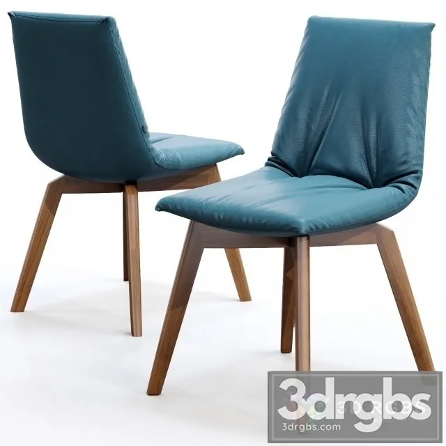 Contemporary Lui Leather Chair 3D Model Free