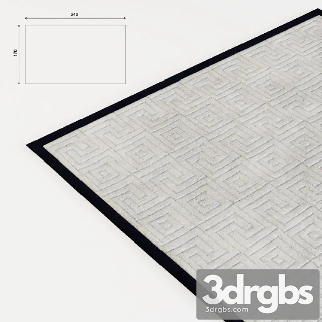 Contemporary rug 3D Model Free