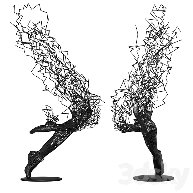 Contemporary sculpture by Tomohiro Inaba 3D Model