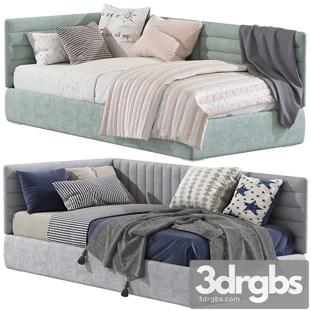 Contemporary Style Sofa Bed 3 3D Model Free
