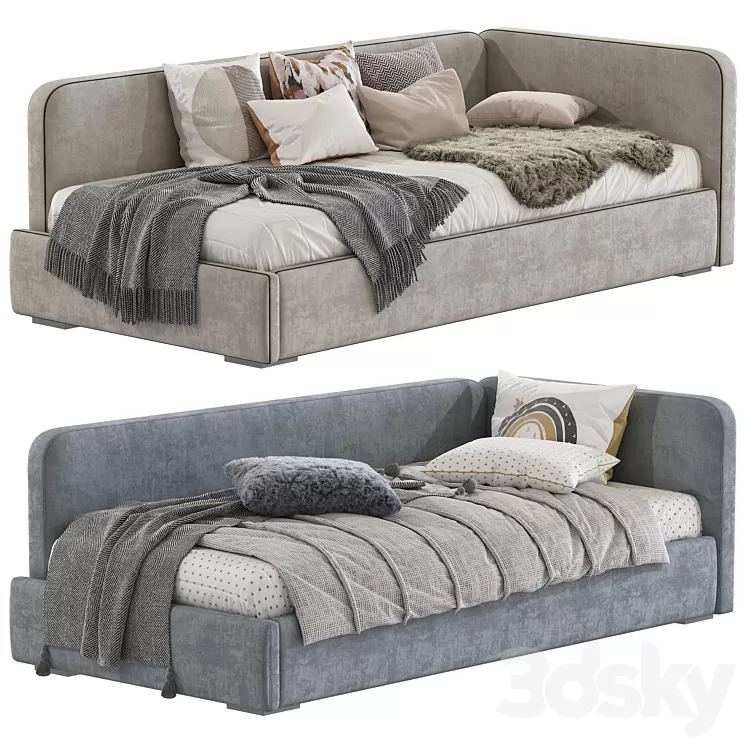 Contemporary style sofa bed 9 3D Model Free