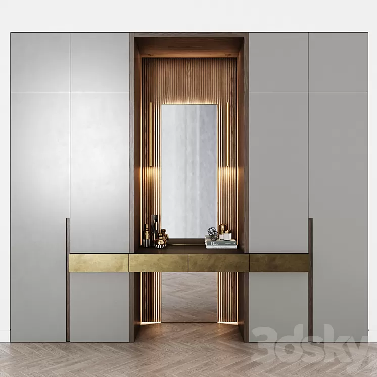 Contemporary wardrobe 17 3D Model