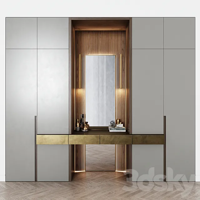 Contemporary wardrobe 17 3DModel