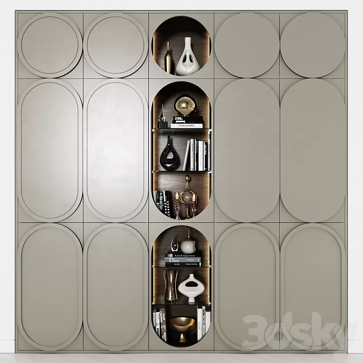 Contemporary wardrobe 20 3D Model