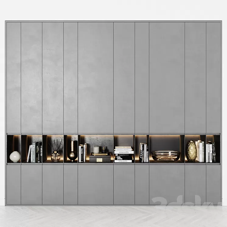 Contemporary wardrobe 26 3D Model Free