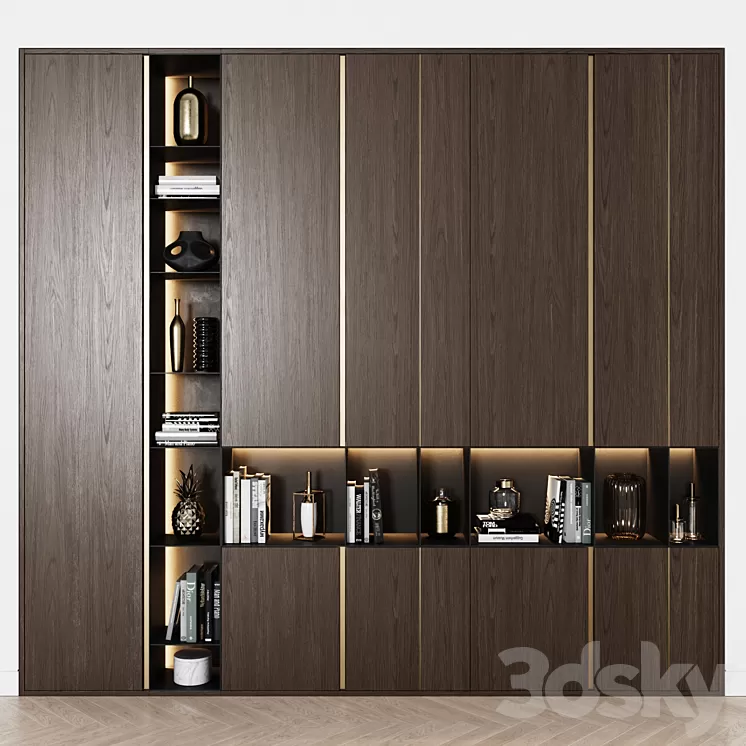 Contemporary wardrobe 27 3D Model Free