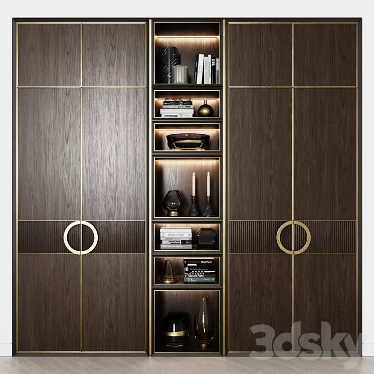 Contemporary wardrobes 34 3D Model Free