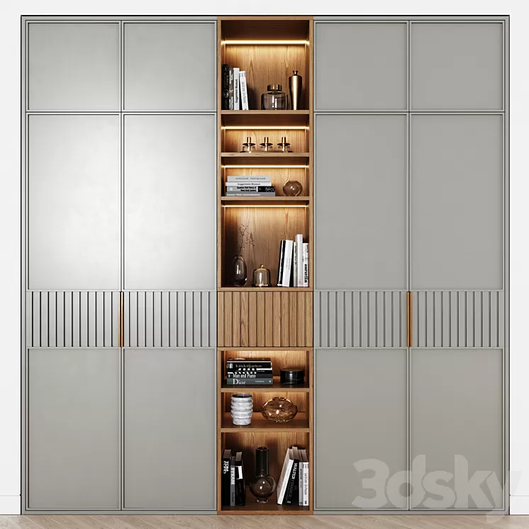 Contemporary Wardrobes 36 3D Model Free