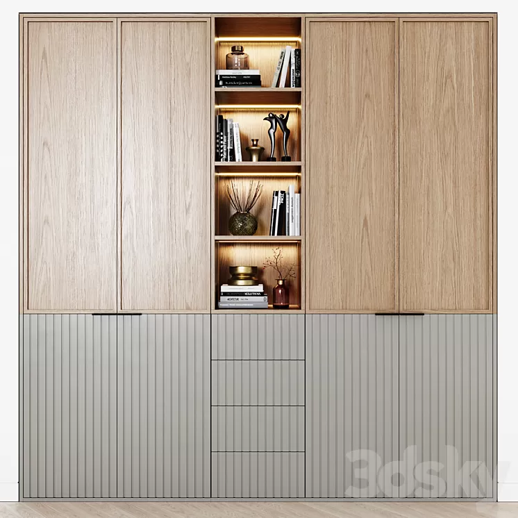 Contemporary wardrobes 37 3D Model Free