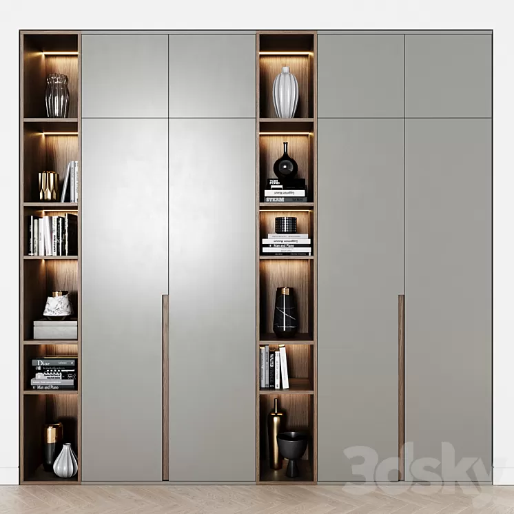 Contemporary wardrobes 38 3D Model Free