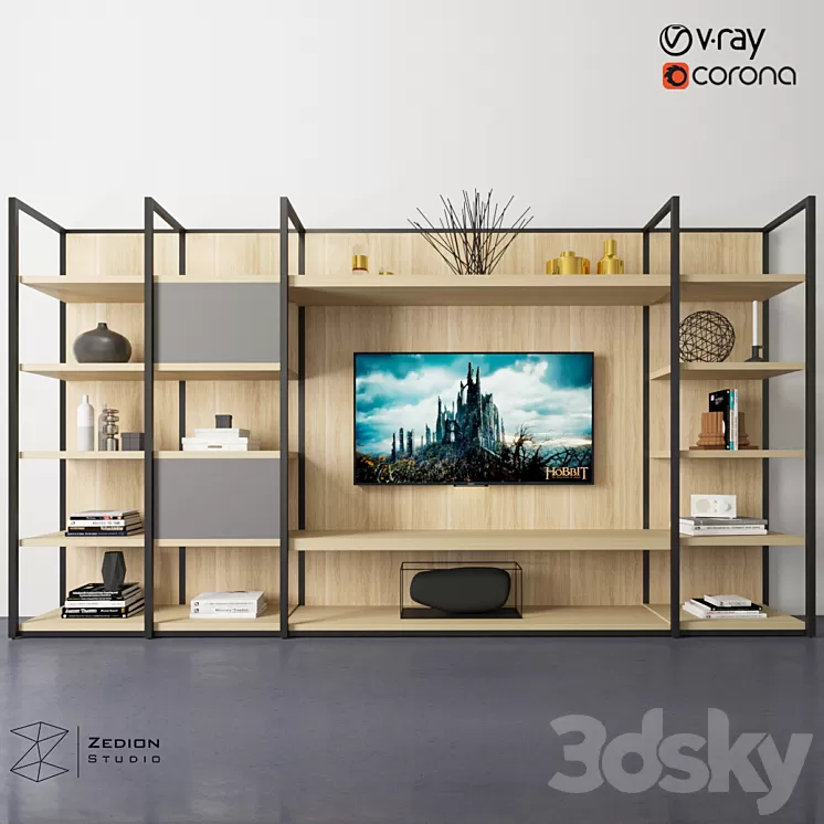 CONTINUUM | Storage wall 3D Model