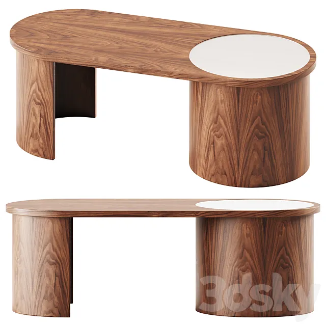 Contour Coffee Table by Bower Studio 3DModel