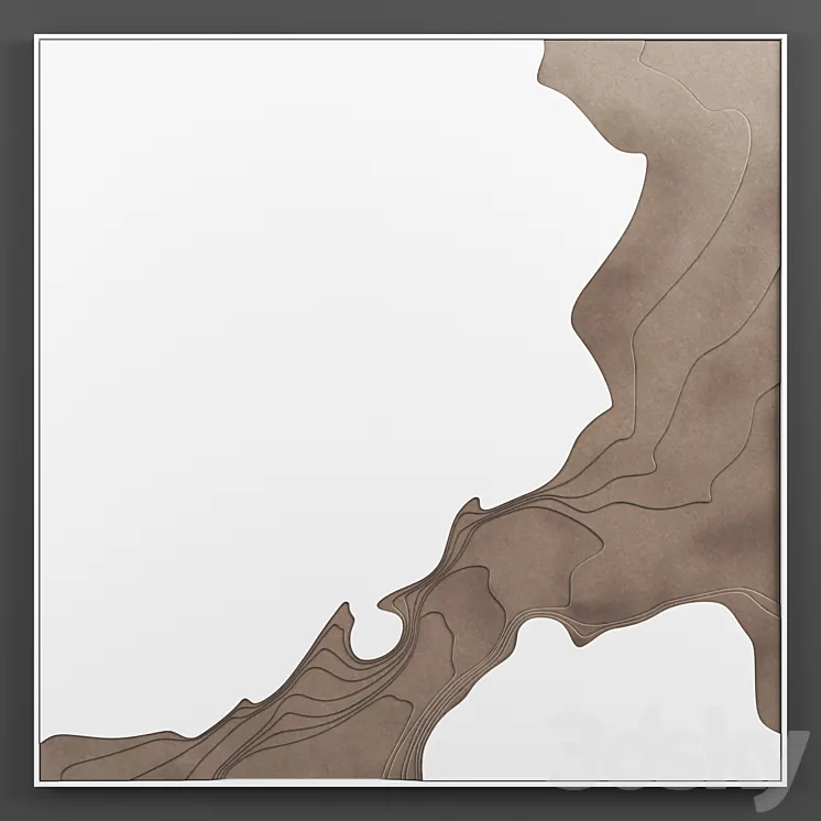 Contour In Acrylic & Bronze by Petr Weigl 3D Model Free