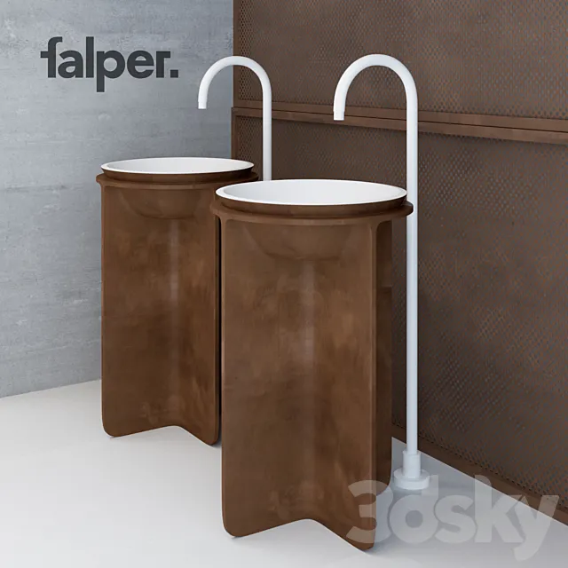 CONTROSTAMPO | Falper Washbasin and bathtub 3D Model