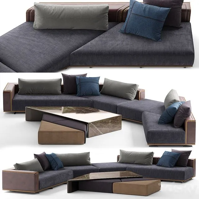 Convention Modular Sofa 3D Model