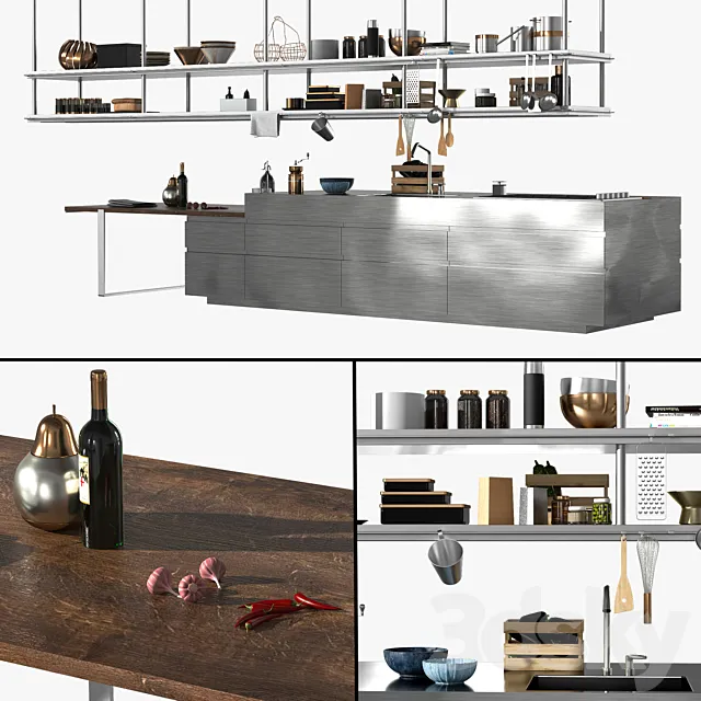 CONVIVIUM ARCLINEA Kitchen 3D Model