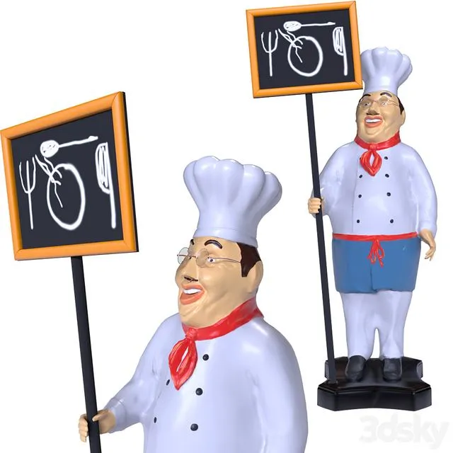 Cook (Chef statue) Free Download