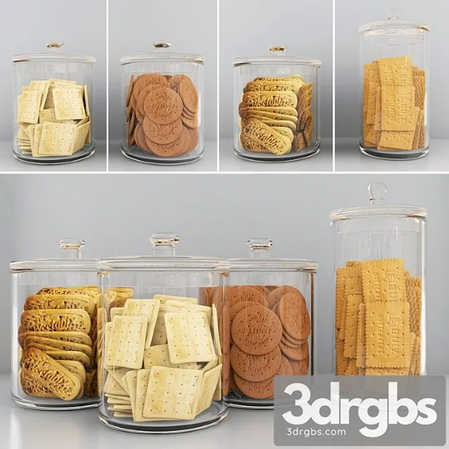 Cookie jars 2 3D Model Free