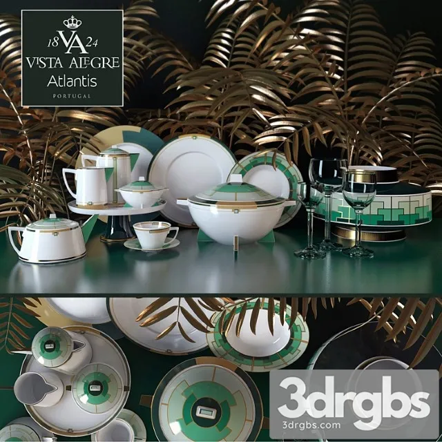 Cookware Set Emerald factory Vista Alegre 3D Model Free