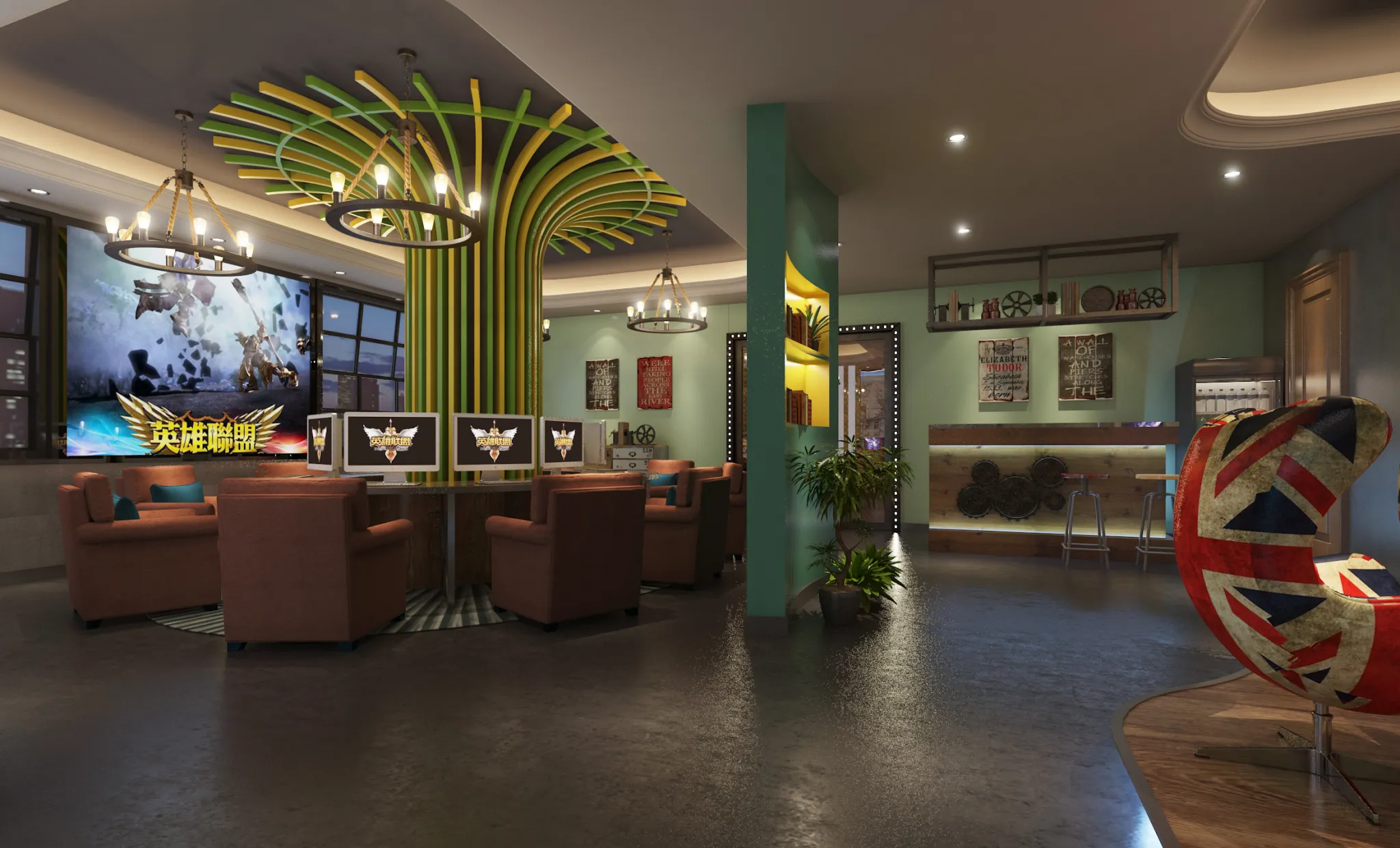 Cooldesign Interior 20 - Public Space - INTERNETCAFE - 09