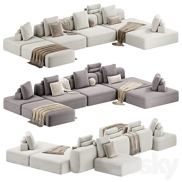 Cooper Sofa By Gianfranco Frigerio 3D Model