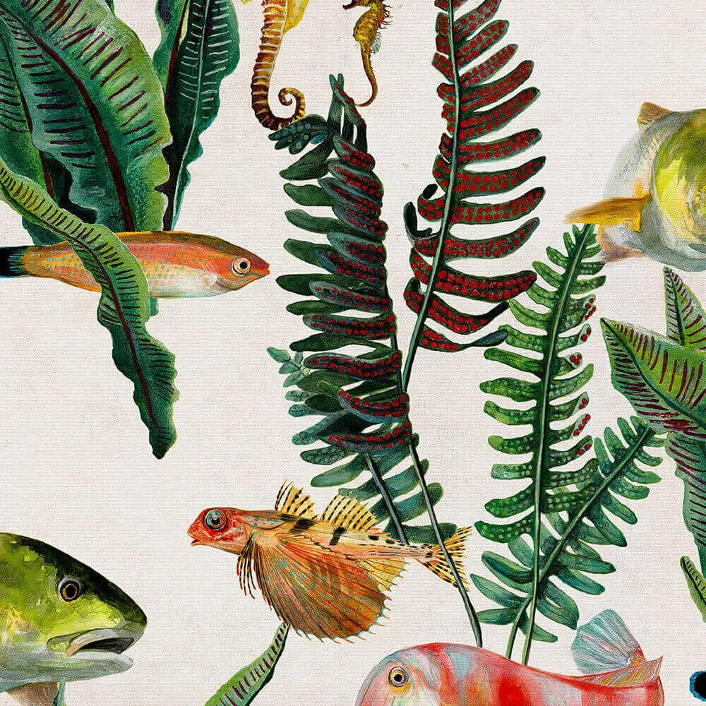 Coordonné - Wallpaper Bank of Fish 3D Model