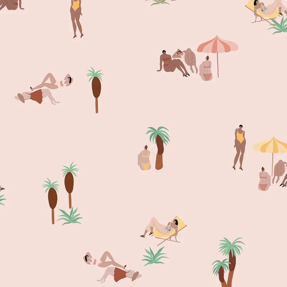 Coordonné - Wallpaper One Day at the Beach 3D Model