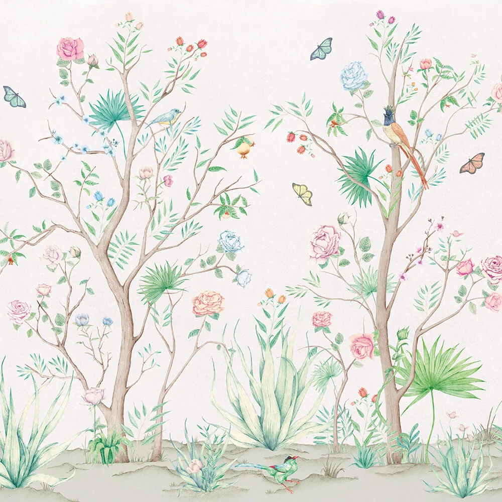 Coordonné - Wallpaper Peonies 3D Model