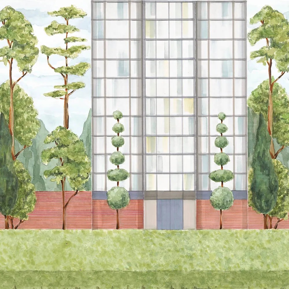 Coordonné - Wallpaper Urban Garden 3D Model