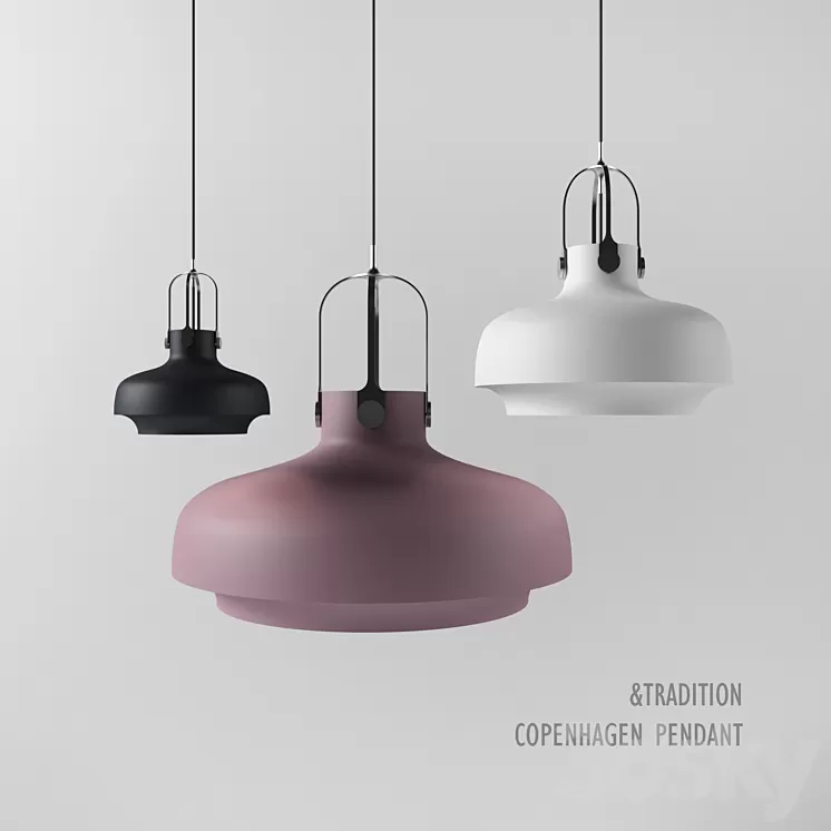 Copenhagen pendant Pendant Chandelier 3D Model