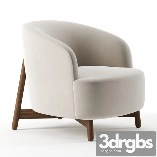 Copine Armchair By Porada 3D Model Free