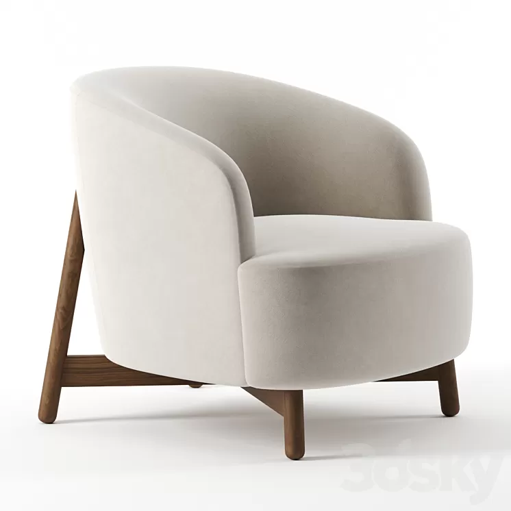 Copine armchair by Porada 3D Model