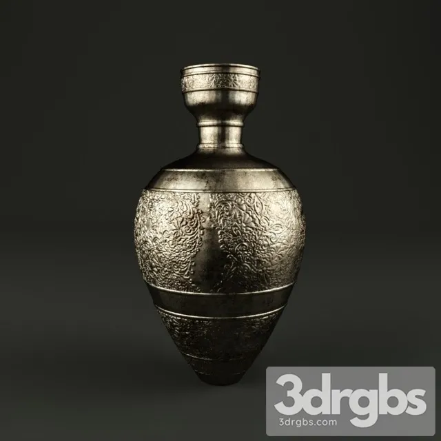 Copper Antique Vase 3D Model Free