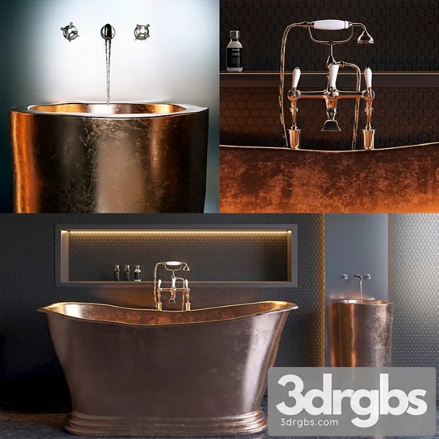 Copper Bath 3D Model Free