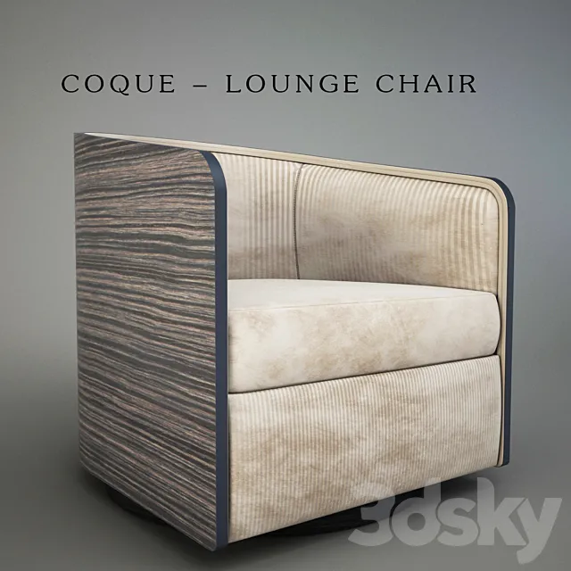 COQUE - LOUNGE CHAIR 3D Model