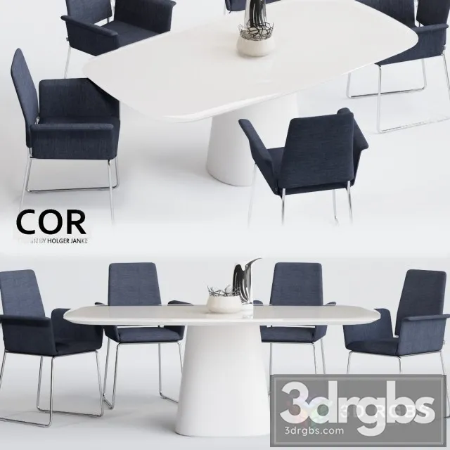 Cor Fino Table and Chair 3D Model Free