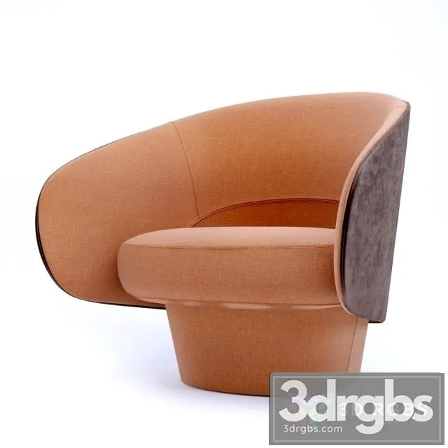 Cor Roc Easy Fabric Armchair 3D Model Free