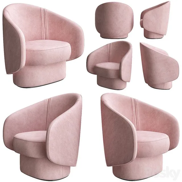 COR ROC Fabric easy chair 3D Model
