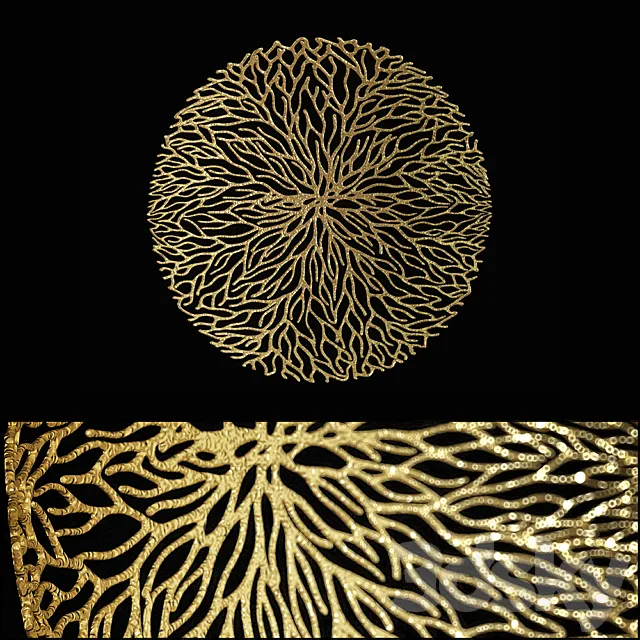 coral bowl round 3D Model