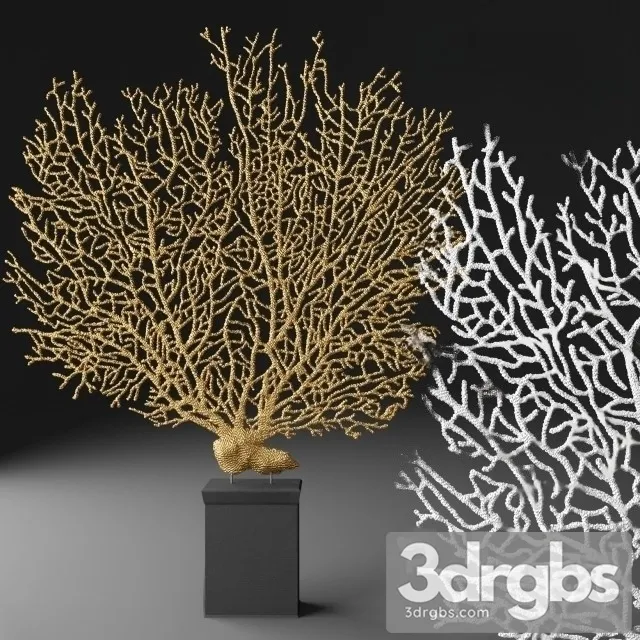Coral Gold 3D Model Free