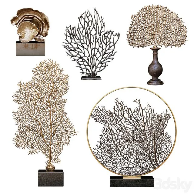 Coral set 3 3D Model