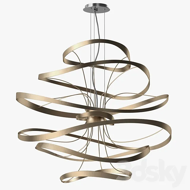 Corbett lighting - Calligraphy pendant 3D Model