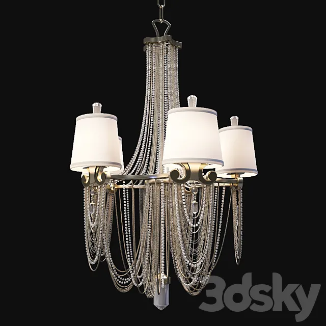 Corbett Lighting Five Light Chandelier 3DModel