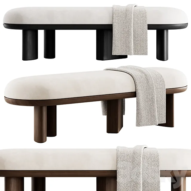 Corbu Bench By Demuro Das 3D Model