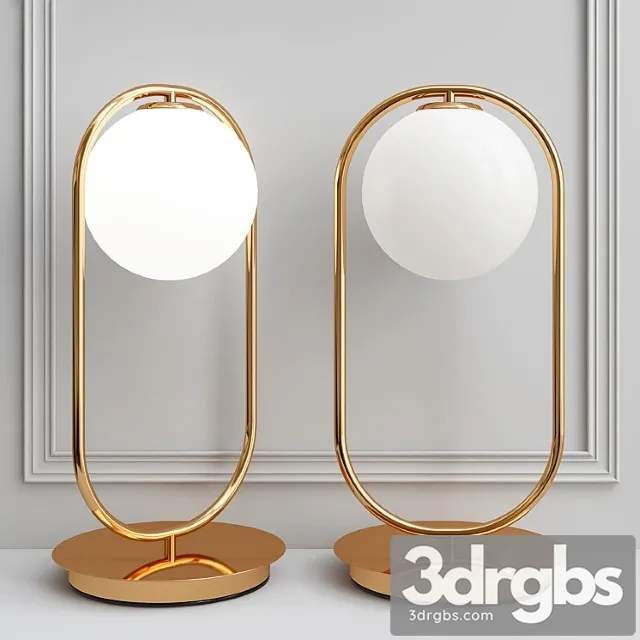 Corda table lamp 3D Model Free